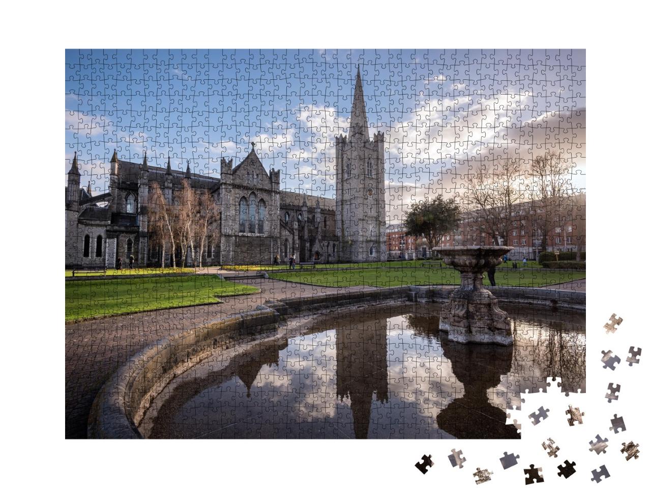 Puzzle de 1000 pièces « Patrick`s Cathedral : Cathédrale et église nationale à Dublin, Irlande »