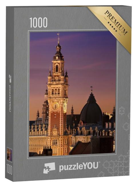 Puzzle de 1000 pièces « Beffroi de Lille au centre-ville »