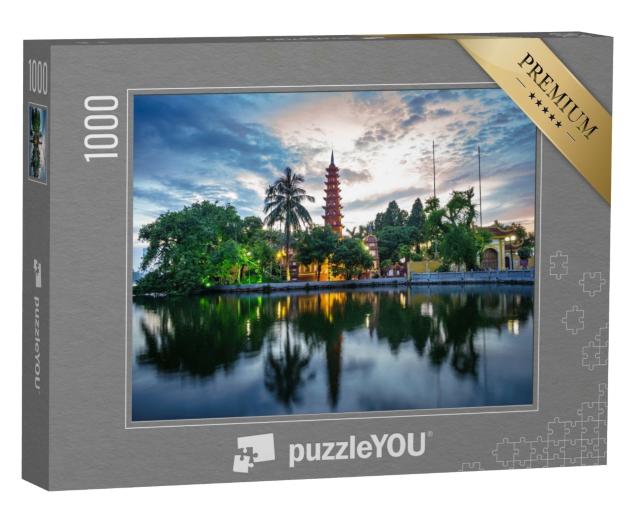 Puzzle de 1000 pièces « Pagode Tran Quoc, le plus ancien temple de Hanoi, Vietnam »