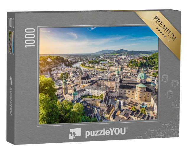 Puzzle de 1000 pièces « Salzbourg au coucher du soleil, Autriche »
