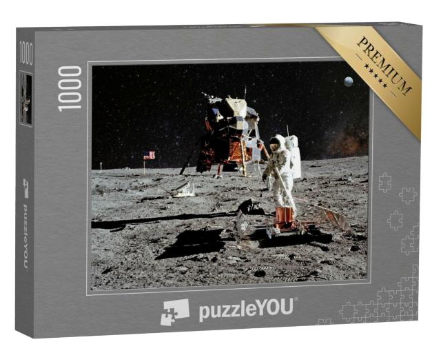 Puzzle de 1000 pièces « Astronaute lors de la mission sur la Lune »