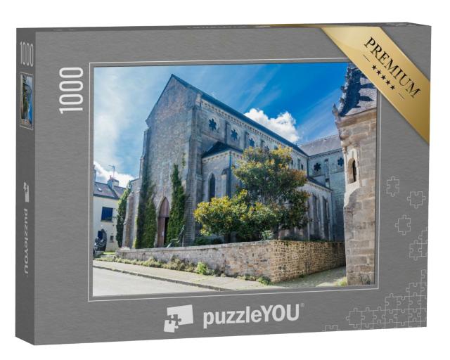 Puzzle de 1000 pièces « Église du Sacré-Cœur. Pont-Scorff, arrondissement de Lorient, Morbihan, Bretagne »