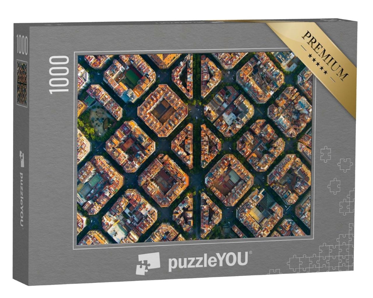 Puzzle de 1000 pièces « Paysage urbain de Barcelone »