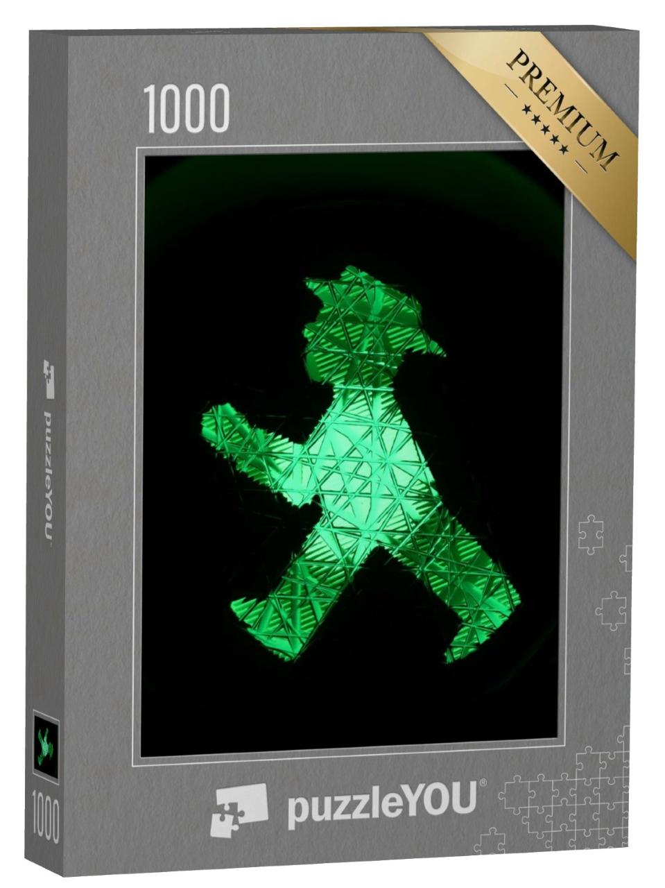 Puzzle de 1000 pièces « Feu vert pour piétons à Berlin, Allemagne »