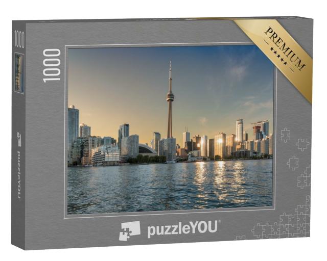 Puzzle de 1000 pièces « Skyline de Toronto au coucher du soleil »