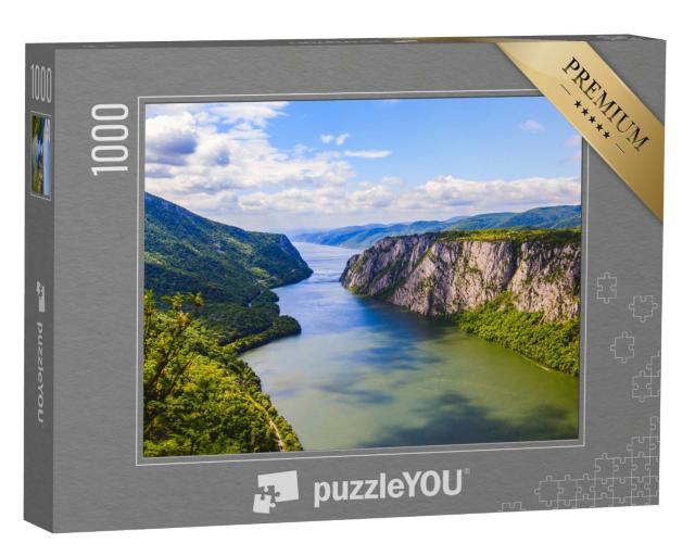 Puzzle de 1000 pièces « paysage naturel, gorges du Danube, la porte de fer, Serbie »
