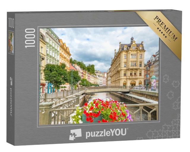 Puzzle de 1000 pièces « Karlovy Vary : une ville mondialement connue pour ses sources d'eau minérale »