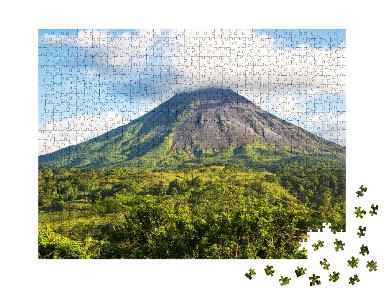 Puzzle de 1000 pièces « Impressionnant volcan Arenal au Costa Rica »