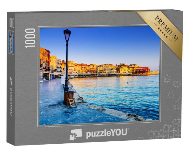 Puzzle de 1000 pièces « Le port de La Canée au lever du soleil, Crète »