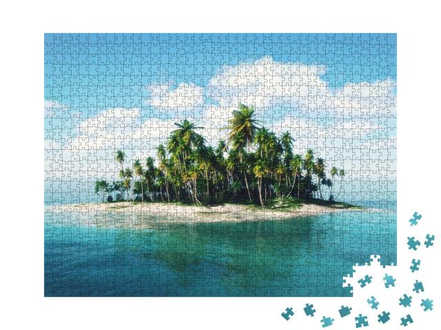 Puzzle de 1000 pièces « Une île dans l'océan »
