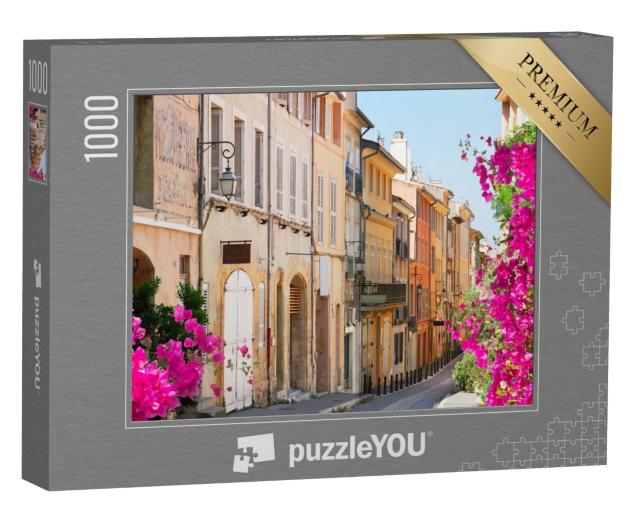 Puzzle de 1000 pièces « Rue de la vieille ville d'Aix en Provence un jour d'été, France »