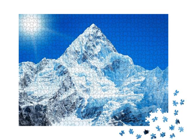 Puzzle de 1000 pièces « La plus haute montagne du monde : le sommet du mont Everest »