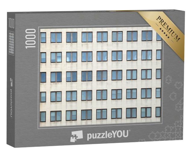 Puzzle de 1000 pièces « Disposition des fenêtres d'un immeuble de bureaux »