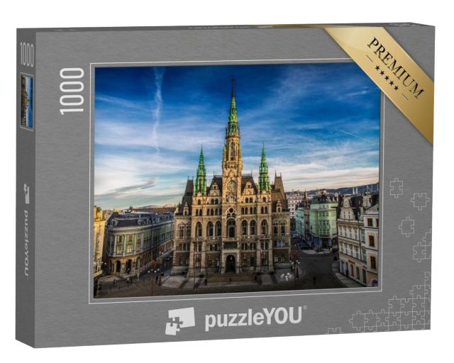 Puzzle de 1000 pièces « Hôtel de ville de Liberec en République tchèque »