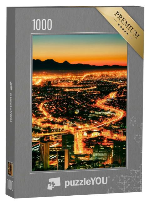 Puzzle de 1000 pièces « Vue nocturne de Cape Town depuis Signal Hill »