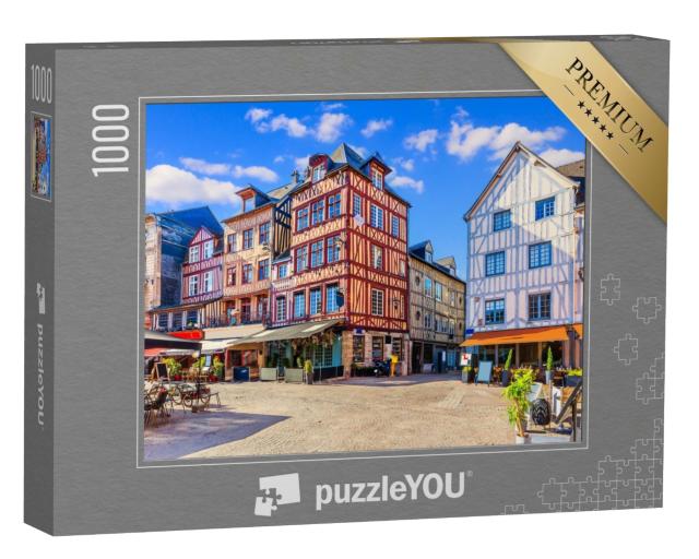 Puzzle de 1000 pièces « Rouen, Normandie, France. La vieille place du marché. »
