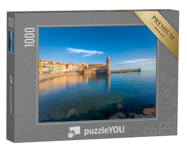 Puzzle de 1000 pièces « Plage et ville de Collioure, France »