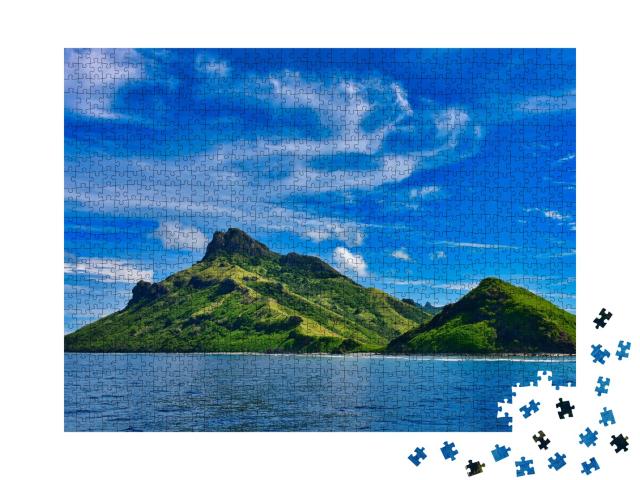 Puzzle de 1000 pièces « Vue sur les îles tropicales des îles Fidji »
