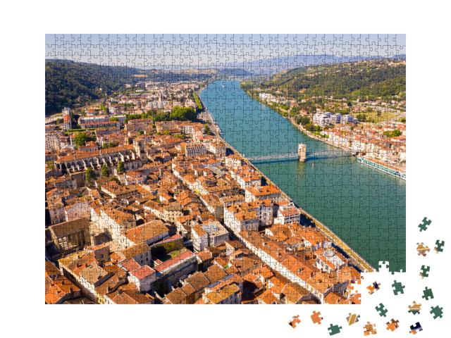 Puzzle de 1000 pièces « Vienne au bord du Rhône »
