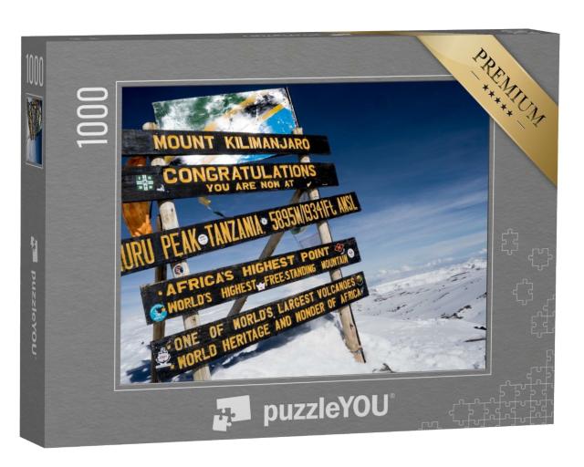 Puzzle de 1000 pièces « Le sommet du Kilimandjaro, Tanzanie »