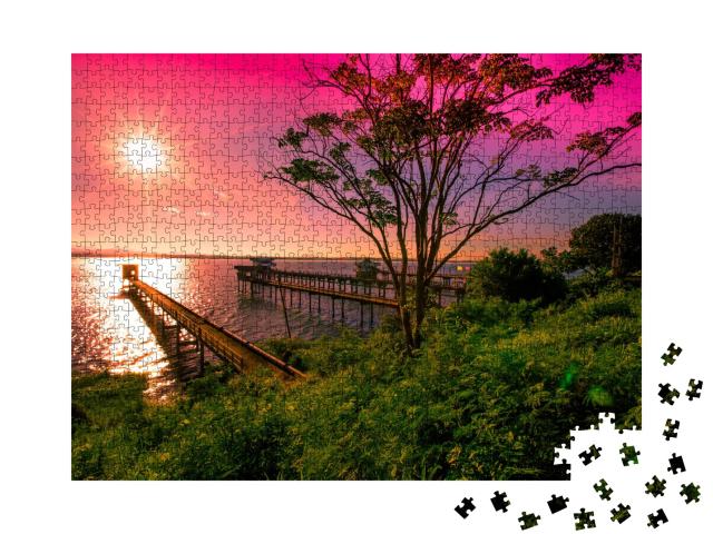 Puzzle de 1000 pièces « Le soleil du matin sur la mer »
