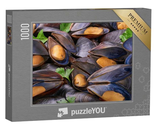 Puzzle de 1000 pièces « Gros plan sur des moules cuites »
