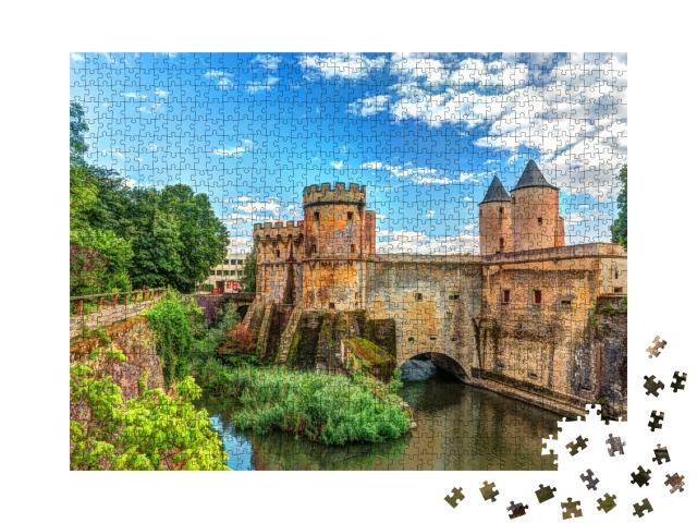Puzzle de 1000 pièces « Porte des Allemands du 13e siècle à Metz »