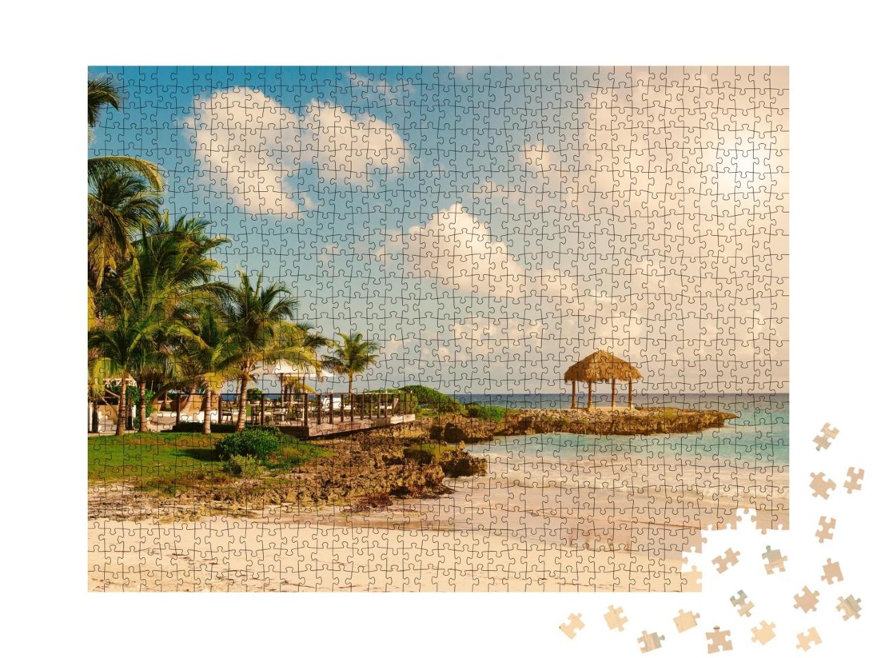 Puzzle de 1000 pièces « Paradis de la plage des Caraïbes »