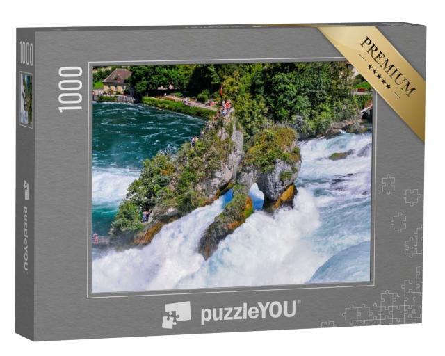Puzzle de 1000 pièces « Les chutes du Rhin près de Schaffhouse en Suisse »