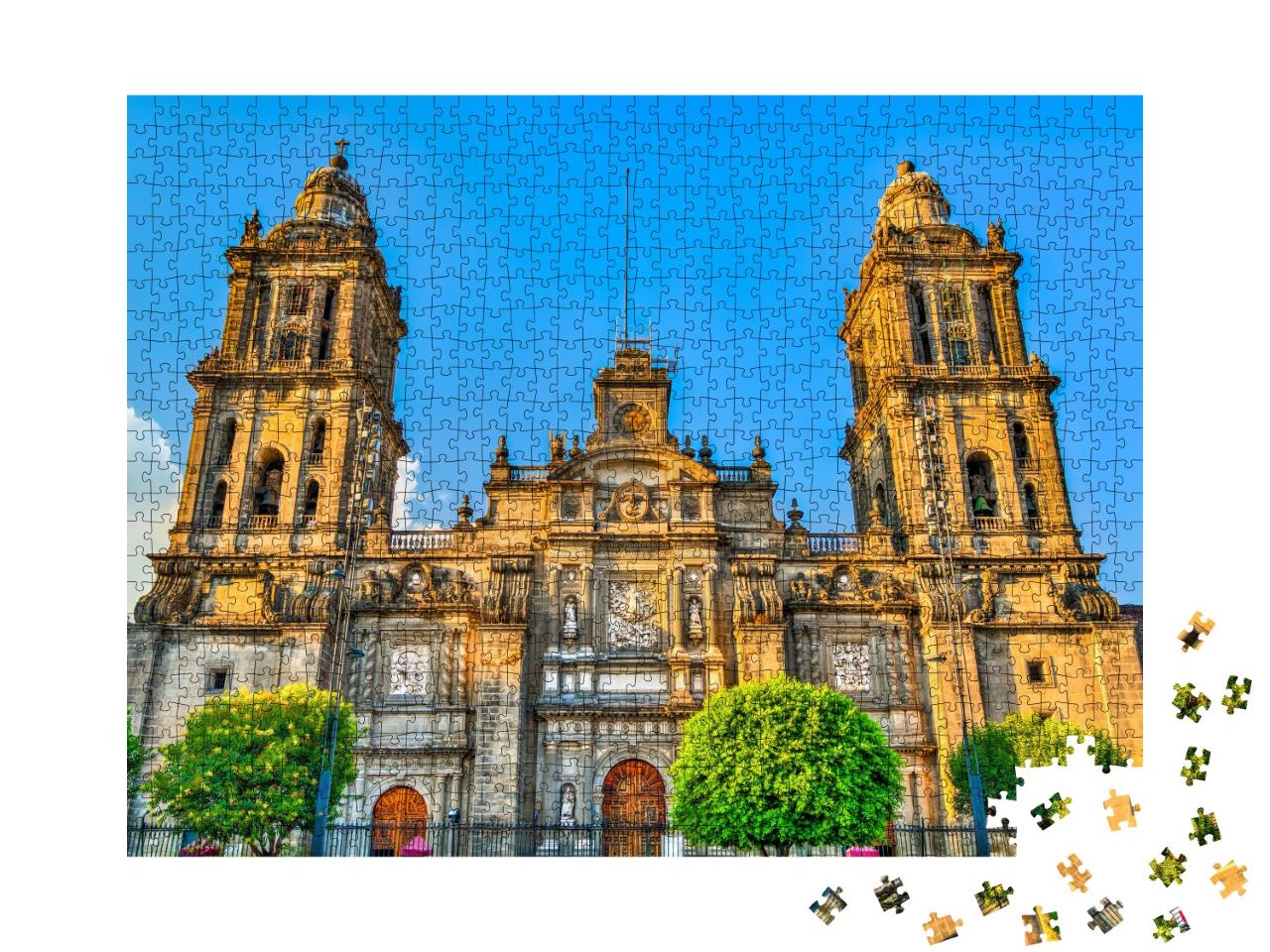 Puzzle de 1000 pièces « La cathédrale métropolitaine de Mexico »