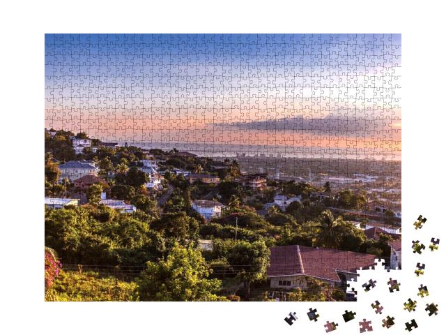 Puzzle de 1000 pièces « Les collines de Kingston, Jamaïque »