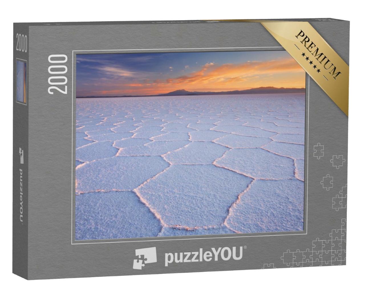 Puzzle de 2000 pièces « Le plus grand lac salé du monde : le Salar d'Uyuni en Bolivie »