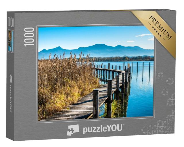 Puzzle de 1000 pièces « Paysage au bord du lac Chiemsee - Bavière - Allemagne »
