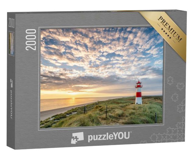 Puzzle de 2000 pièces « Phare rouge sur l'île de Sylt, Frise du Nord, Schleswig-Holstein, Allemagne »