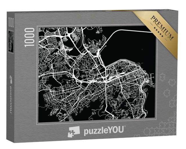Puzzle de 1000 pièces « Plan de la ville de Rio de Janeiro, Brésil »