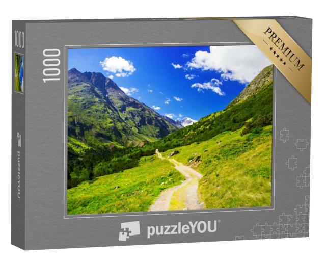 Puzzle de 1000 pièces « Belle vue sur les montagnes - Ötztal, Tyrol »