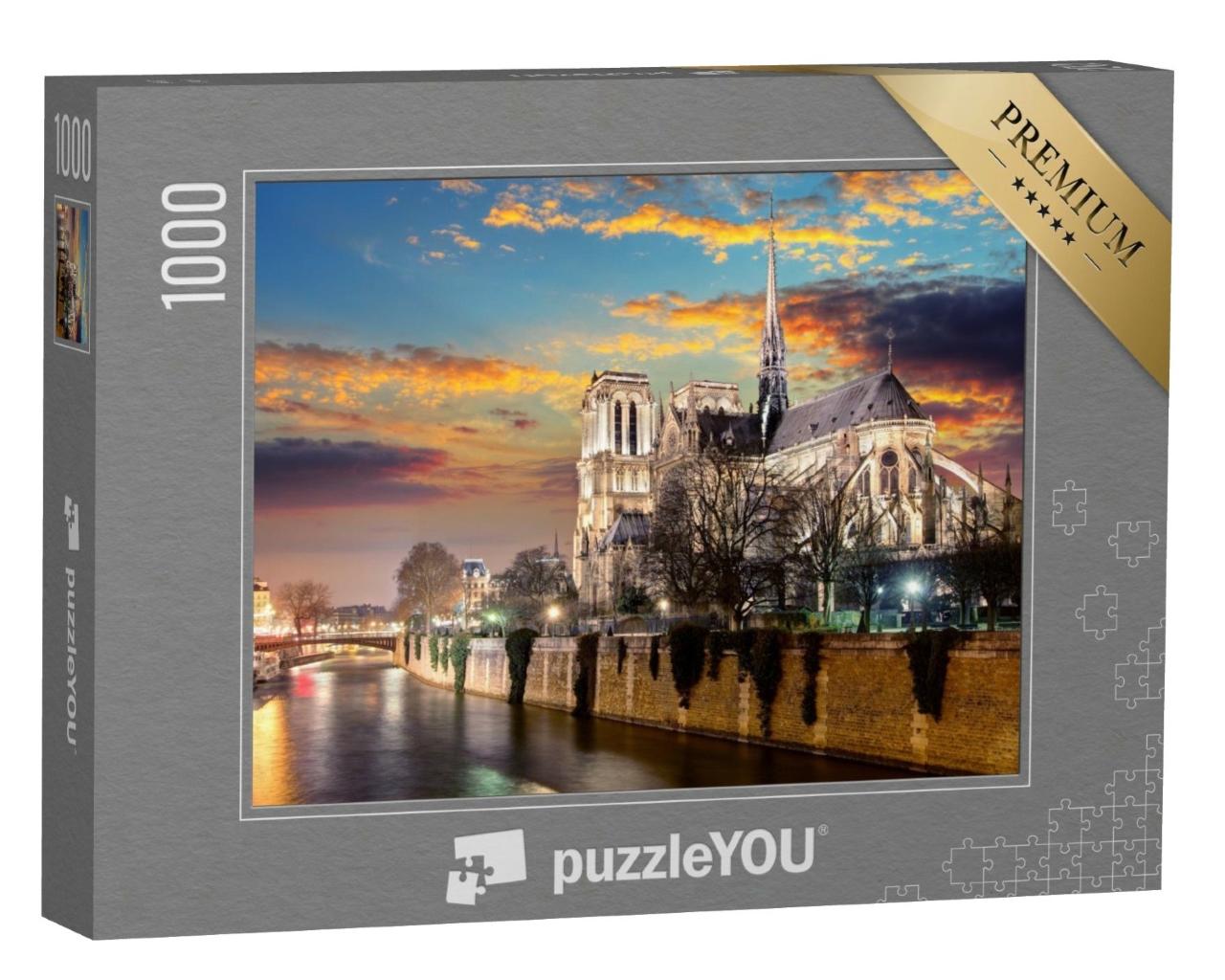 Puzzle de 1000 pièces « Île de la Cite avec la cathédrale Notre-Dame de Paris »