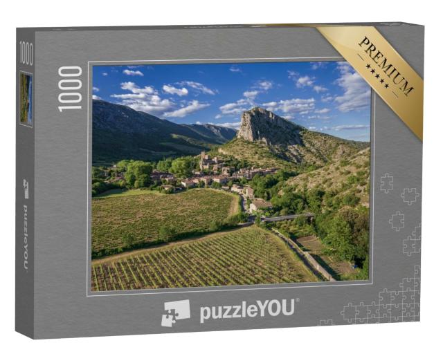 Puzzle de 1000 pièces « Saint-Jean-de-Bueges avec son vignoble en été »