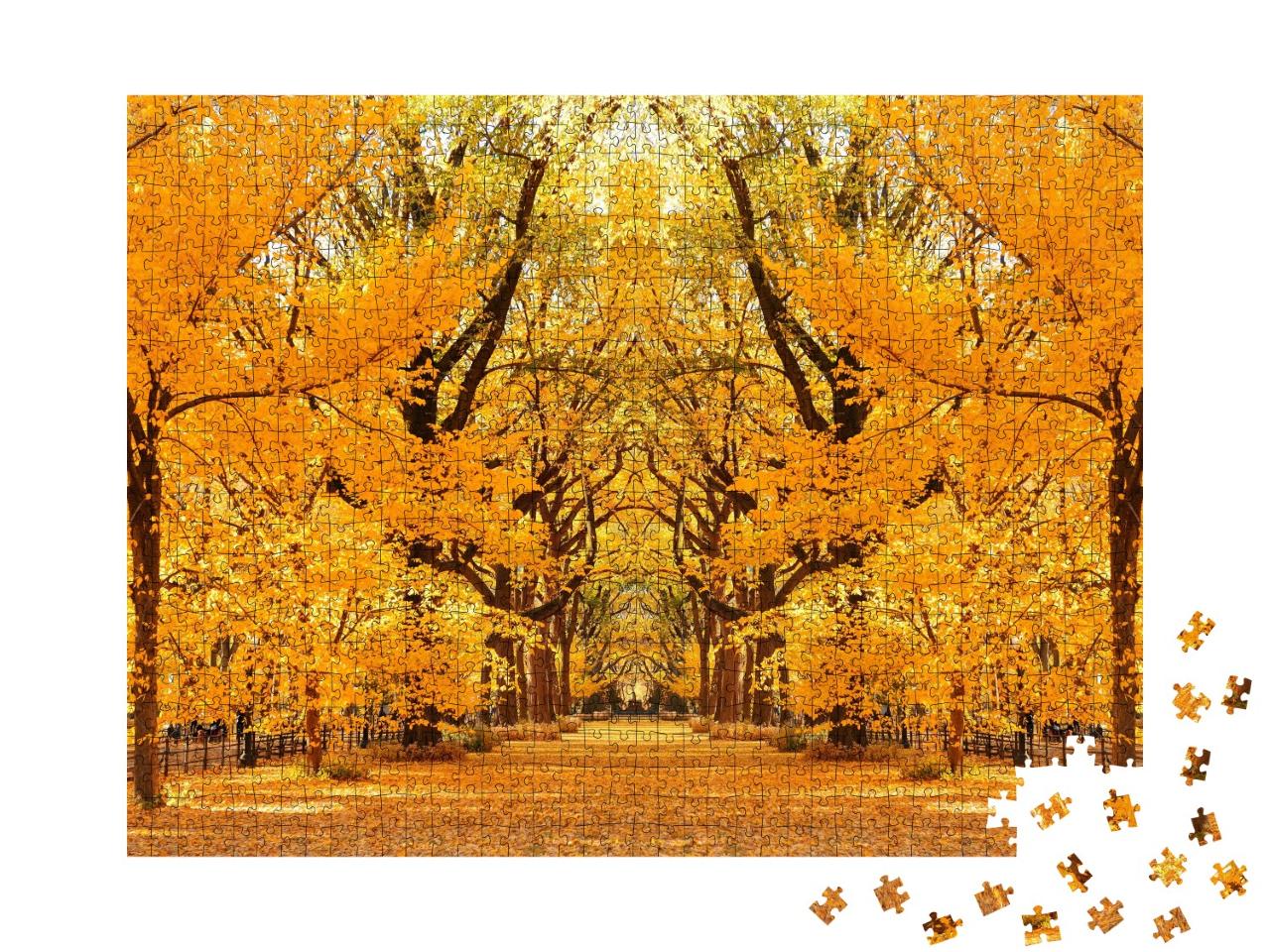 Puzzle de 1000 pièces « Central Park Herbst à Midtown Manhattan New York City »