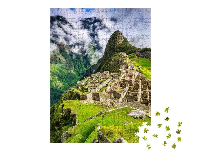 Puzzle de 1000 pièces « Machu Picchu : ruines de la cité de l'empire inca, Pérou »