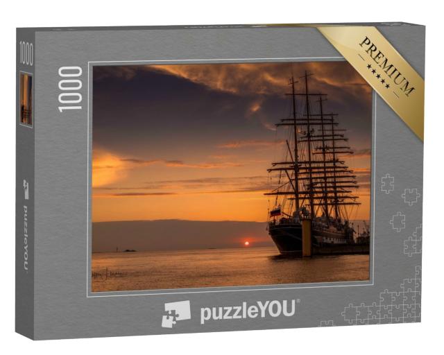 Puzzle de 1000 pièces « Voilier de retour au port, mer du Nord »