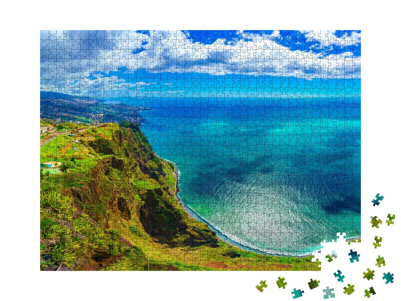 Puzzle de 1000 pièces « Le point culminant de Madère : Cabo Girao, Portugal »