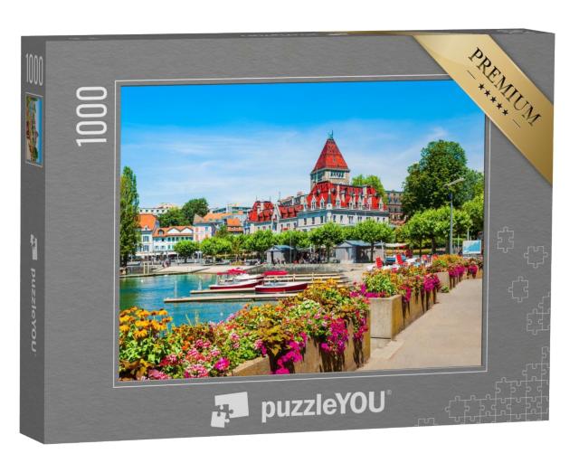Puzzle de 1000 pièces « Promenade du lac de Genève, Suisse »