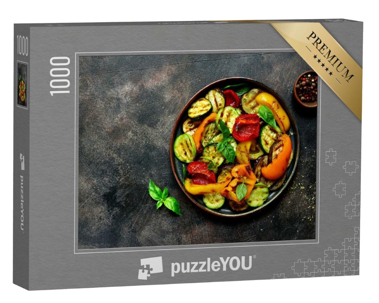 Puzzle de 1000 pièces « Légumes grillés au basilic »