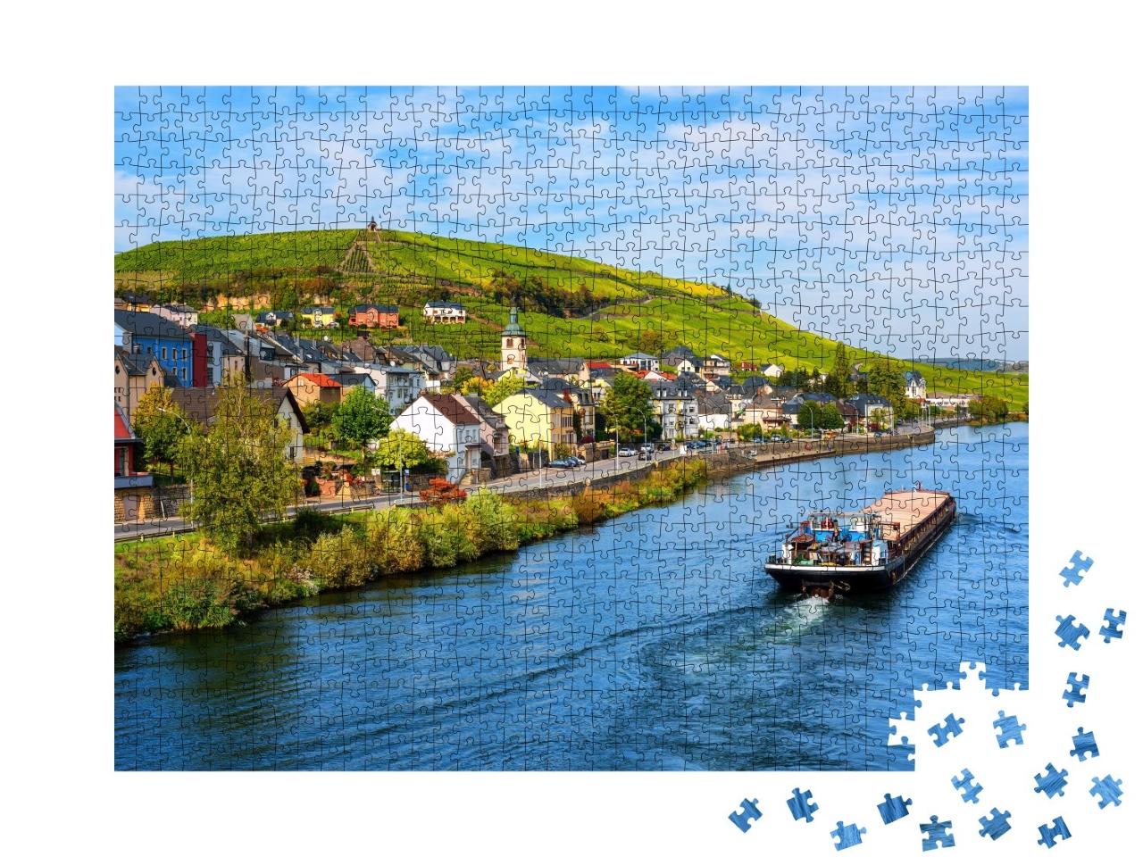 Puzzle de 1000 pièces « Moselle à Wormeldange, pays luxembourgeois »