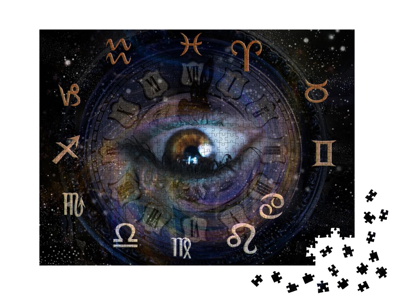 Puzzle de 1000 pièces « Astrologie, douze signes du zodiaque »