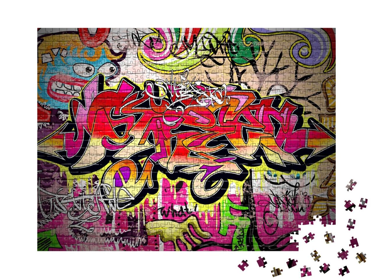 Puzzle de 1000 pièces « Le graffiti comme art urbain »