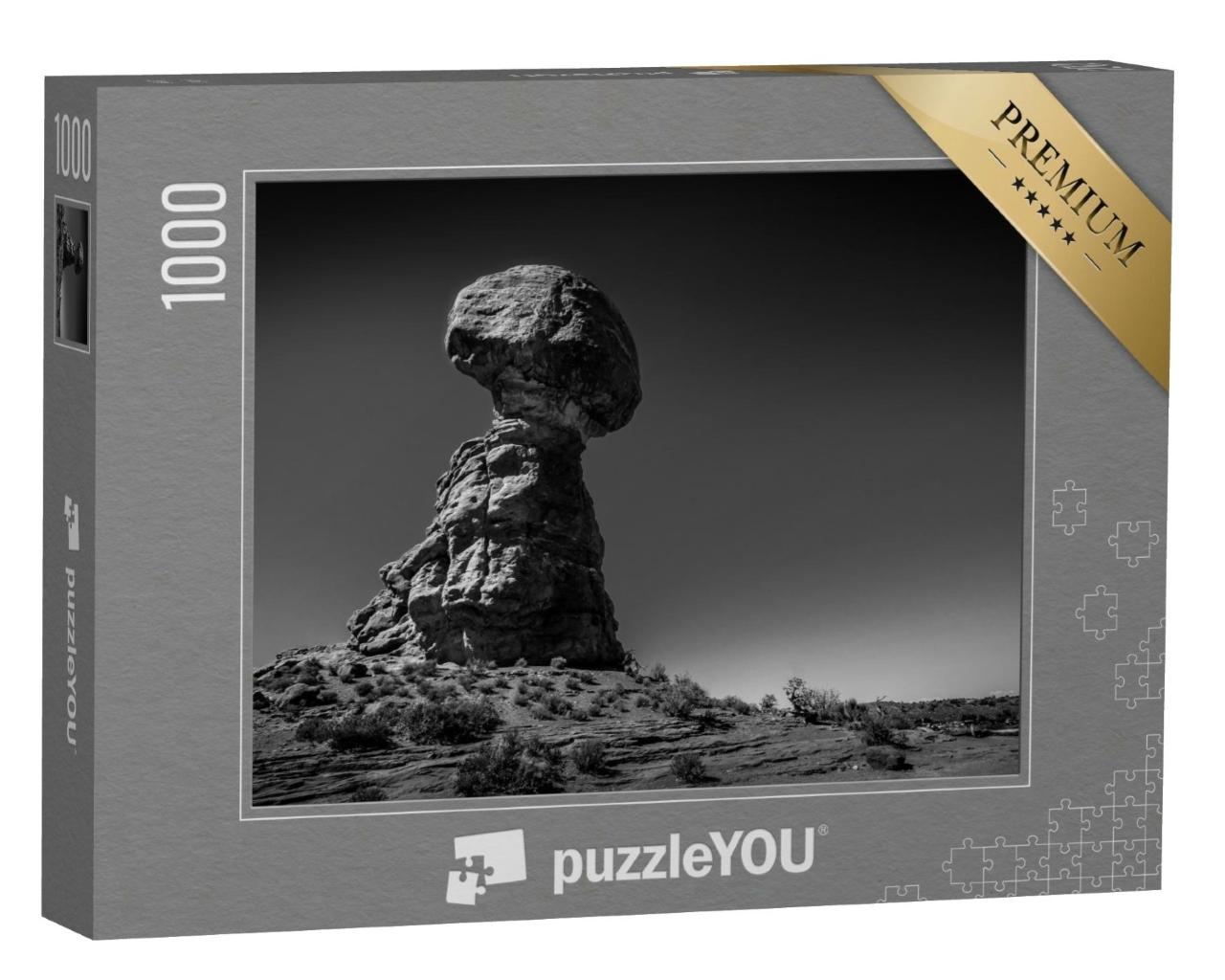 Puzzle de 1000 pièces « Balanced Rock, gracieuse formation rocheuse en grès dans le parc national des Arches, Utah »