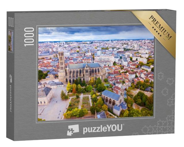 Puzzle de 1000 pièces « Célèbre cathédrale gothique dans la ville de Limoges en France, Europe »