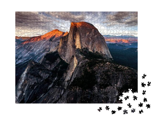 Puzzle de 1000 pièces « Demi-dôme : montagne dans le Yosemite NP »